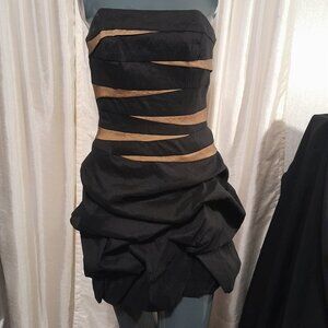 Vintage Jessica McClintock Tiered Bubble Mini Party Dress - Size 4